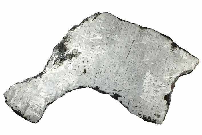 Etched Toluca Iron Meteorite ( g) Slice - Mexico #329409